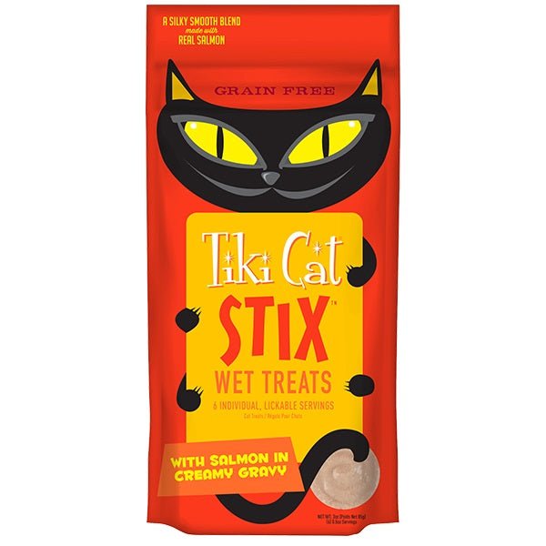Tiki Pet Cat Stix Mousse Salmon 3oz. (Case of 12) - Pets Perfect