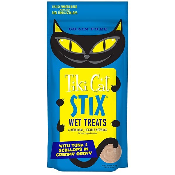 Tiki Pet Cat Stix Mousse Tuna and Scallop 3oz. (Case of 12) - Pets Perfect