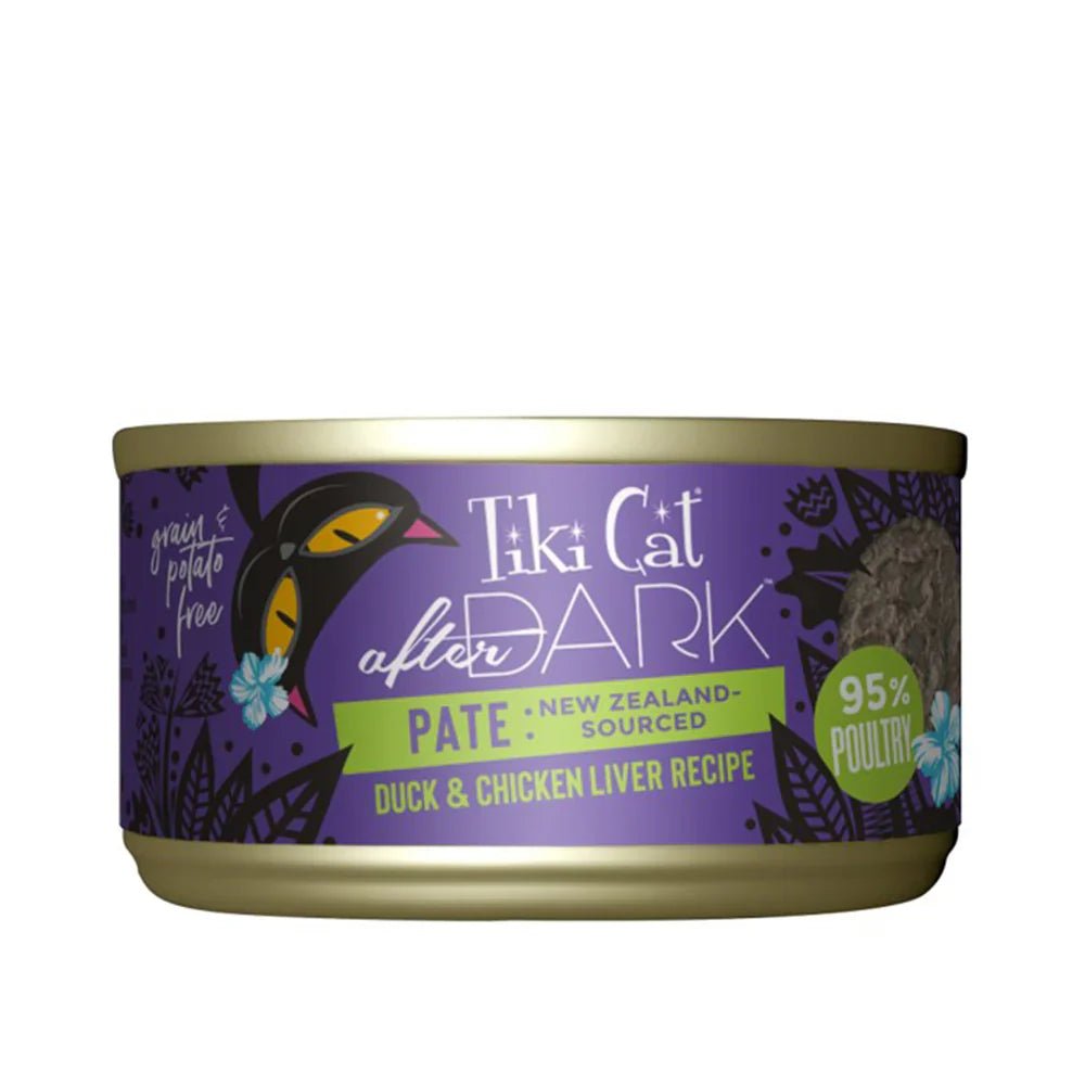Tiki Pets Cat After Dark Duck & Chicken Liver Pate 3oz. (Case of 12) - Pets Perfect