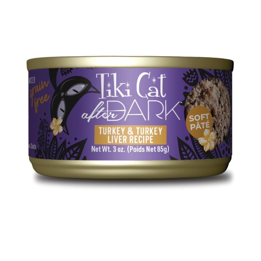 Tiki Pet Cat After Dark Pate Turkey 3Oz (12 per unit) - Pets Perfect