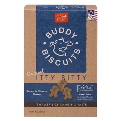 Cloud Star Itty Bitty Buddy Biscuits Bacon & Cheese 8 oz - Pets Perfect
