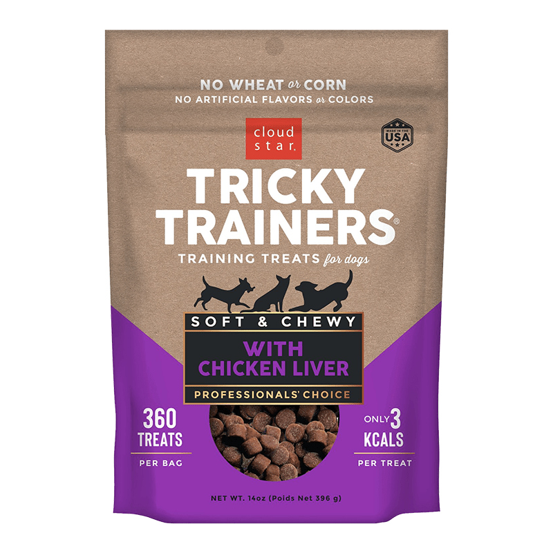 Cloud Star Chewy Tricky Trainers Liver Flavor Dog Treats; 14oz. Bag - Pets Perfect