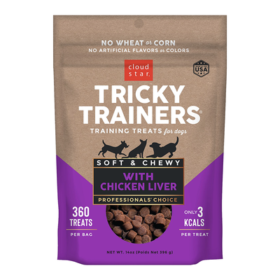 Cloud Star Chewy Tricky Trainers Liver Flavor Dog Treats, 14 oz. Bag