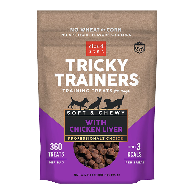 Cloud Star Chewy Tricky Trainers Liver Flavor Dog Treats, 14 oz. Bag