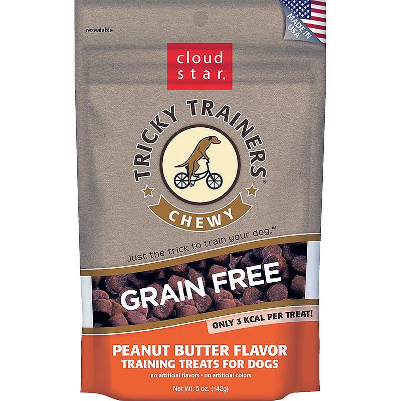 Cloud Star Dog Tricky Trainer Grain Free Chewy Peanut Butter 5oz. - Pets Perfect
