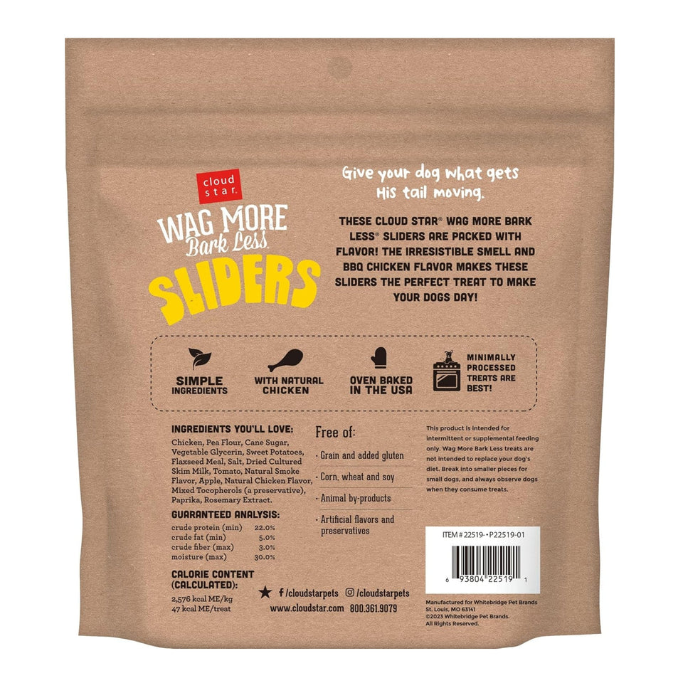Cloudstar Wagmore Dog Sliders Grain-Free Barbeque Chicken 8 oz
