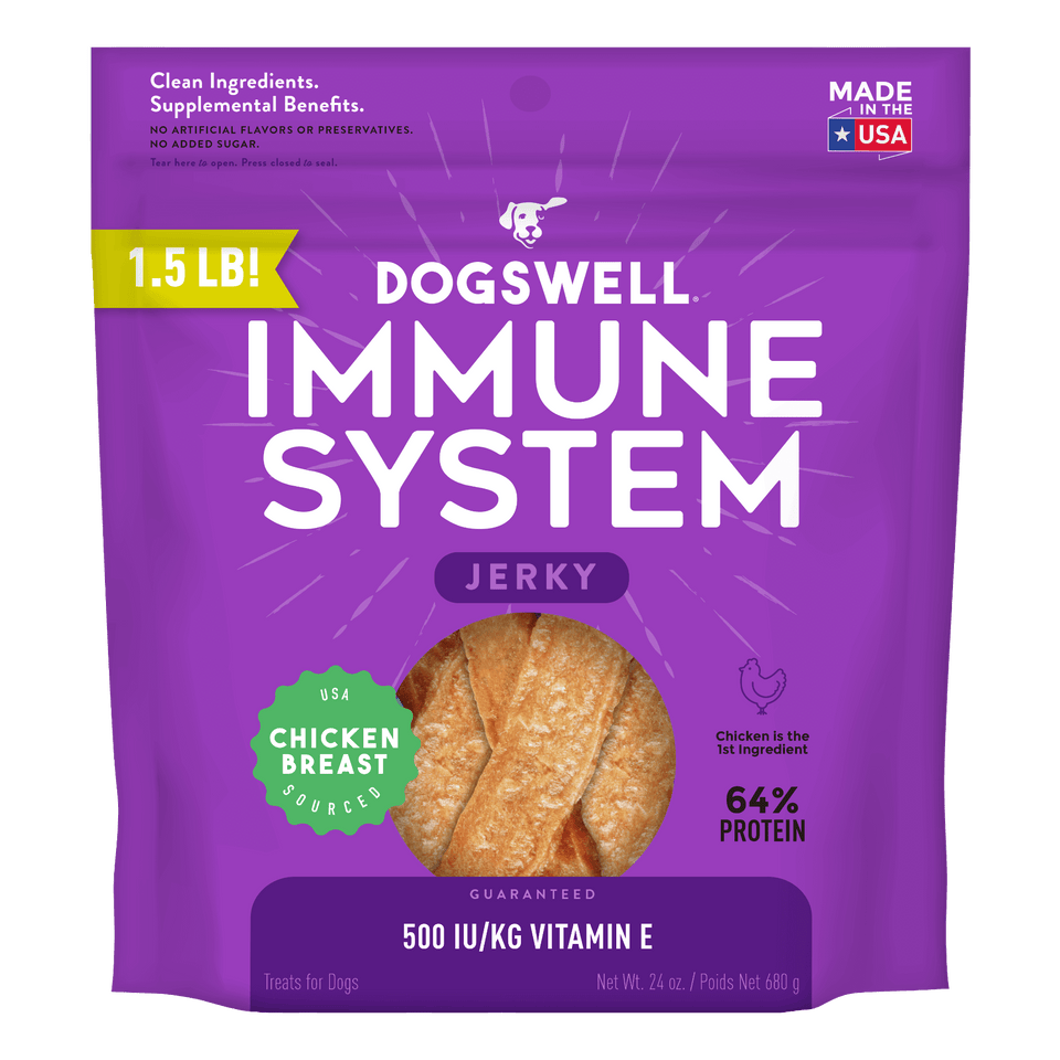 Dogswell Immunity & Defense Grain-Free Chicken Breast Jerky Dog Treats 24 oz