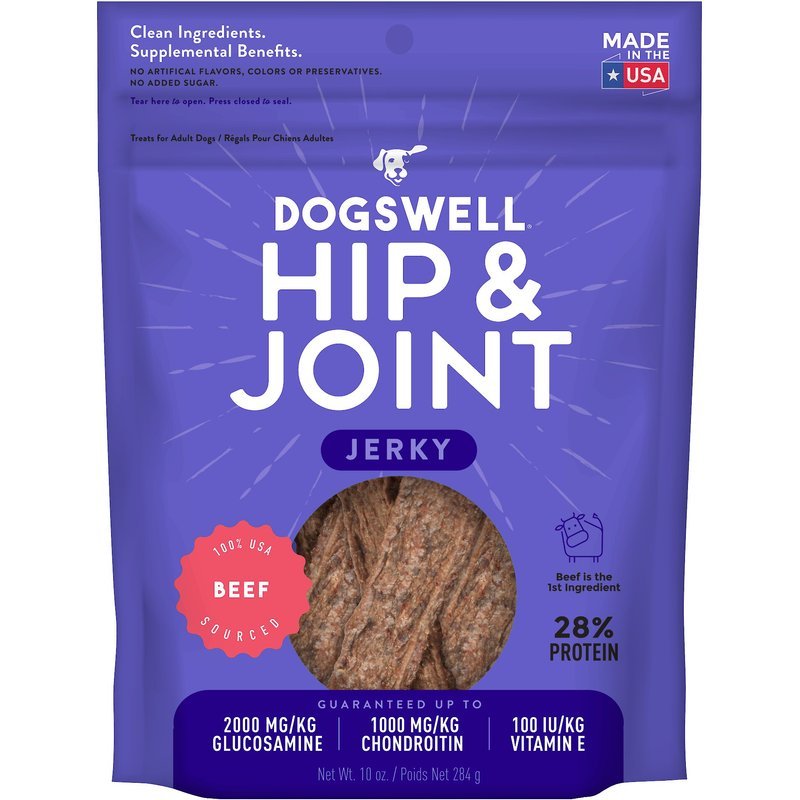 Dogswell Hip & Joint Grain - Free Jerky Dog Treat Regular Beef 1ea/10 oz - Pets Perfect