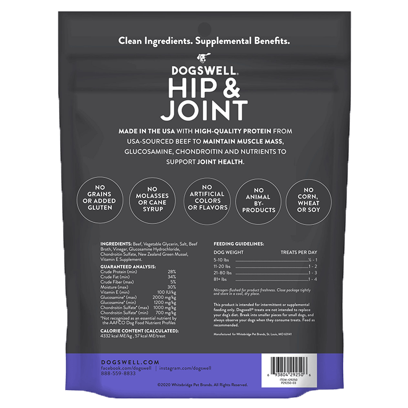 Dogswell Hip & Joint Grain - Free Jerky Dog Treat Regular Beef 1ea/10 oz - Pets Perfect