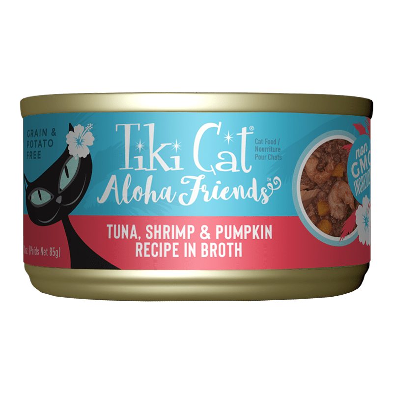 Tiki Pets Aloha Friends Flaked Tuna with Shrimp and Pumpkin Wet Cat