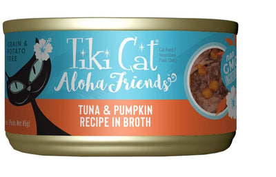 Tiki Pets Aloha Friends Flaked Tuna with Pumpkin Wet Cat Food, 3 oz