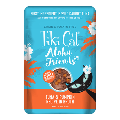 Tiki Pets Aloha Friends Flaked Tuna with Pumpkin Wet Cat Food
