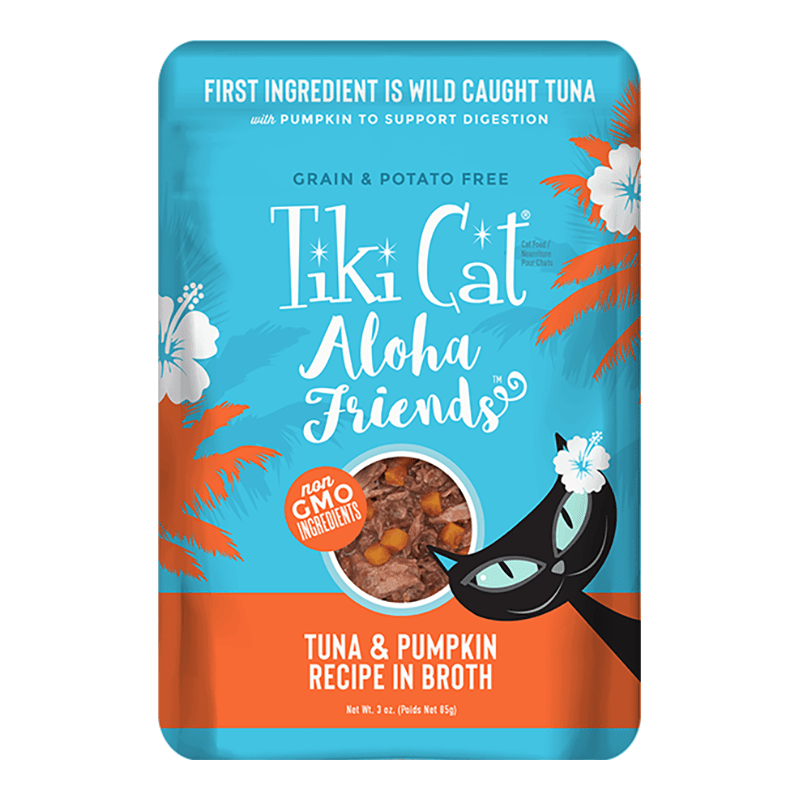 Tiki Pets Aloha Friends Flaked Tuna with Pumpkin Wet Cat Food