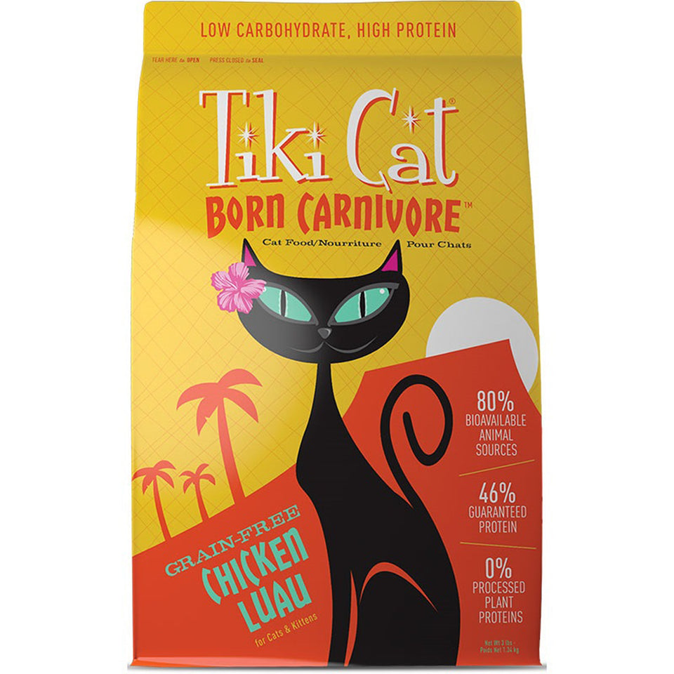 Tiki Cat Born Carnivore Grain-Free Dry Cat Food - Chicken & Egg, 11.1 lb