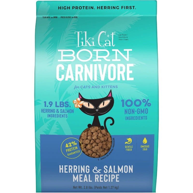 Tiki Pet Cat Carnivore Grain Free Herring and Salmon 2.8lbs. - Pets Perfect