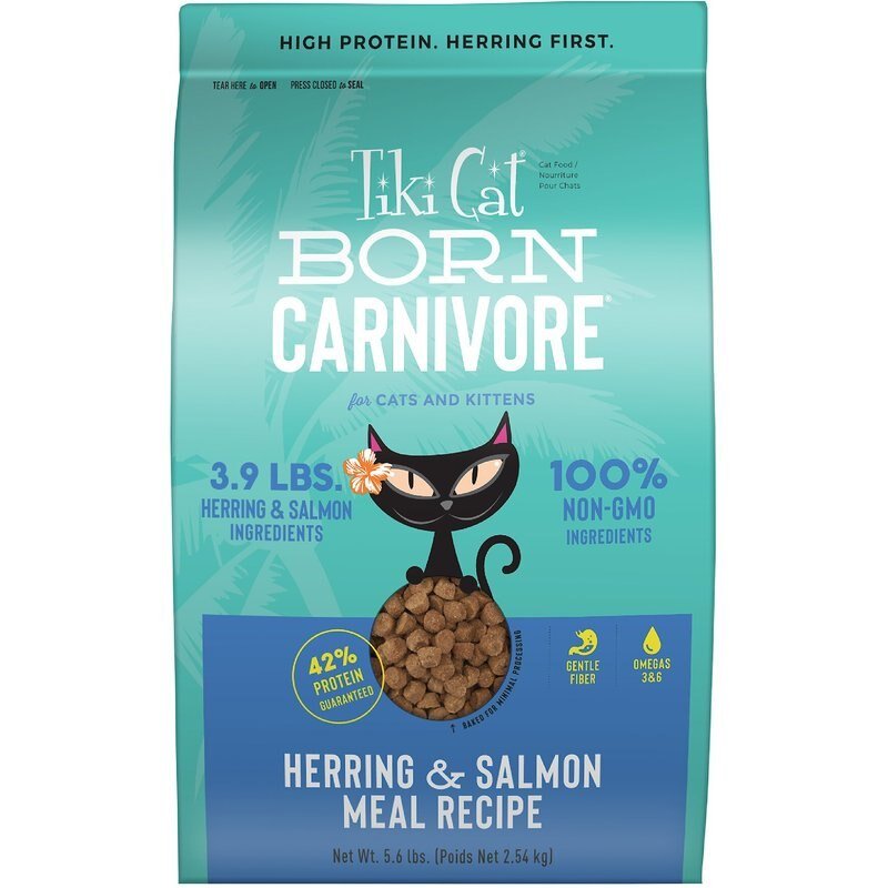 Tiki Pet Cat Carnivore Grain Free Herring and Salmon 5.6lbs. - Pets Perfect