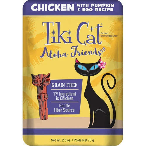 Tiki Cat Aloha Friends Chicken, Pumpkin & Egg Wet Cat Food, 2.5 oz, 12 ct