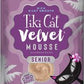 Tiki Pets Cat Velvet Senior Mousse with Salmon and Pumpkin in Broth 2.4oz. (Case of 12) - Pets Perfect