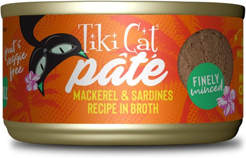 Tiki Pets Cat Grill Mackerel and Sardines Pate 2.8oz. (Case of 12) - Pets Perfect