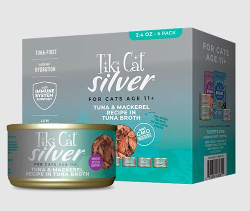 Tiki Pet Cat Silver Tuna Mackerel 2.4oz. (Case of 6) - Pets Perfect