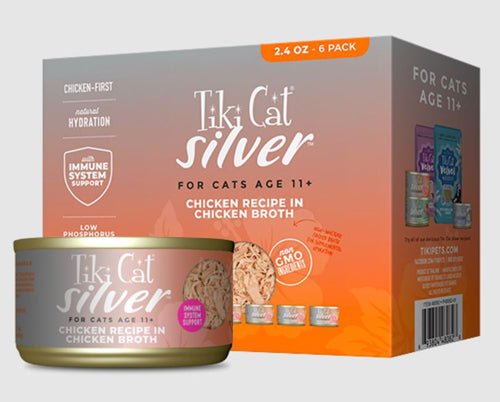 Tiki Pet Cat Silver Chicken 2.4oz. (Case of 6) - Pets Perfect