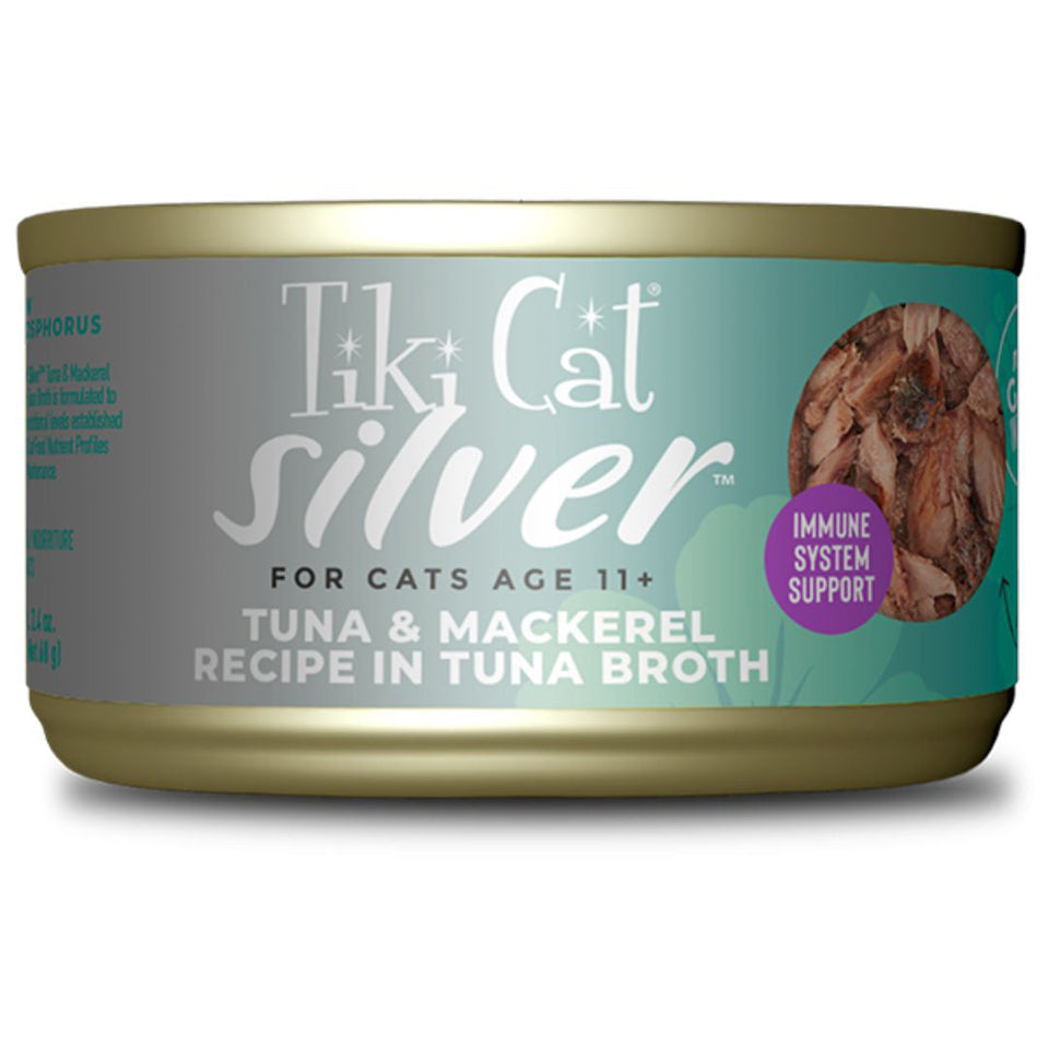 Tiki Pet Cat Silver Tuna & Mackerel 2.4 oz. 12 ct