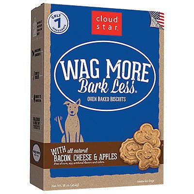 Cloud Star Wagmore Oven Baked Bacon Cheese Apple Dog Treats 3 lb - Pets Perfect
