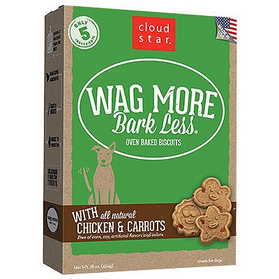 Cloud Star Wagmore Oven Baked Crunchy Peanut Butter Dog Treats 16 oz - Pets Perfect