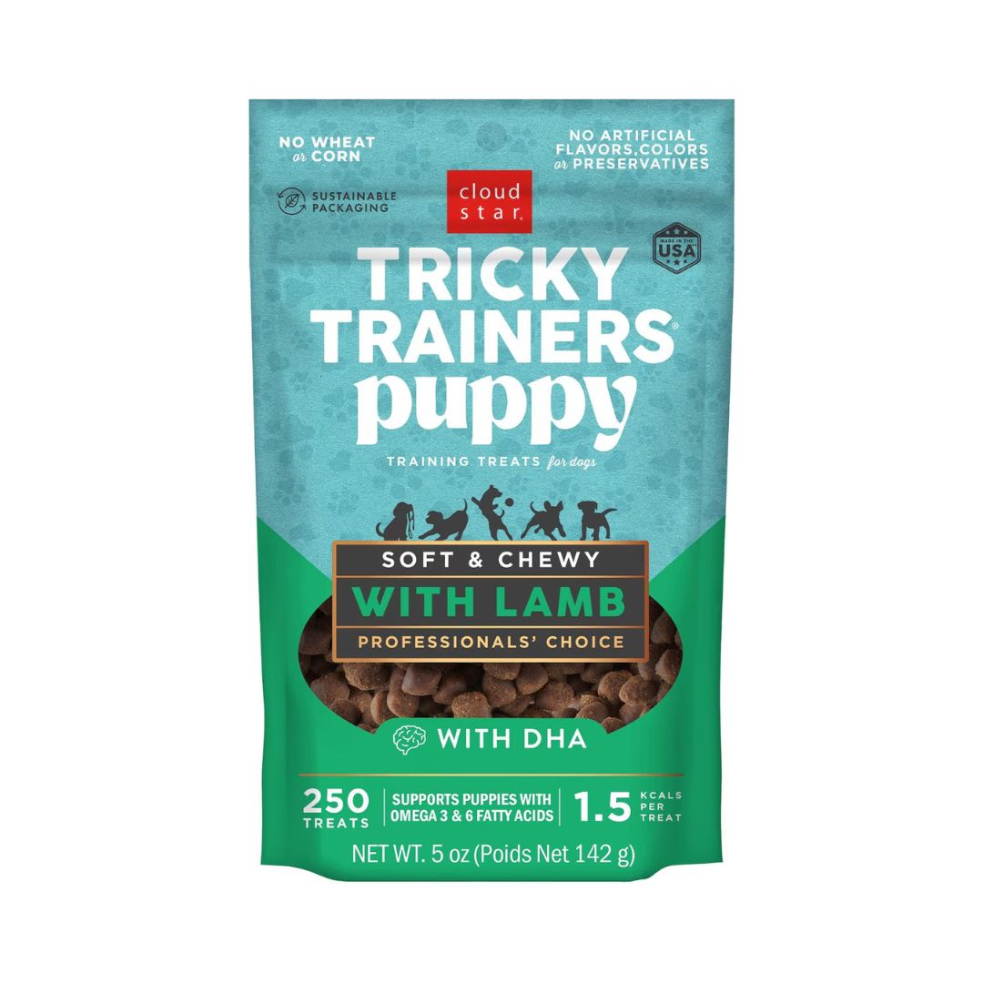 Cloud Star Dog Tricky Trainer Chewy Puppy Lamb 5 oz