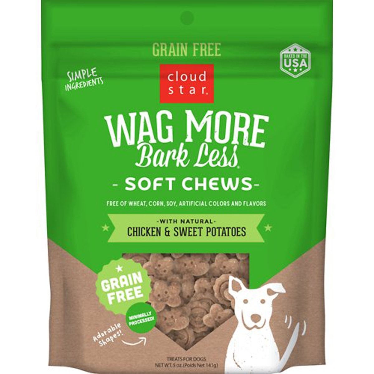 Cloudstar WAGMORE DOG GRAIN FREE SOFT and CHEWY CHICKEN 5OZ - Pets Perfect