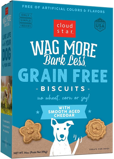 Cloud Star Wagmore Grain-Free Oven Baked Cheddar Dog Treats 14 oz