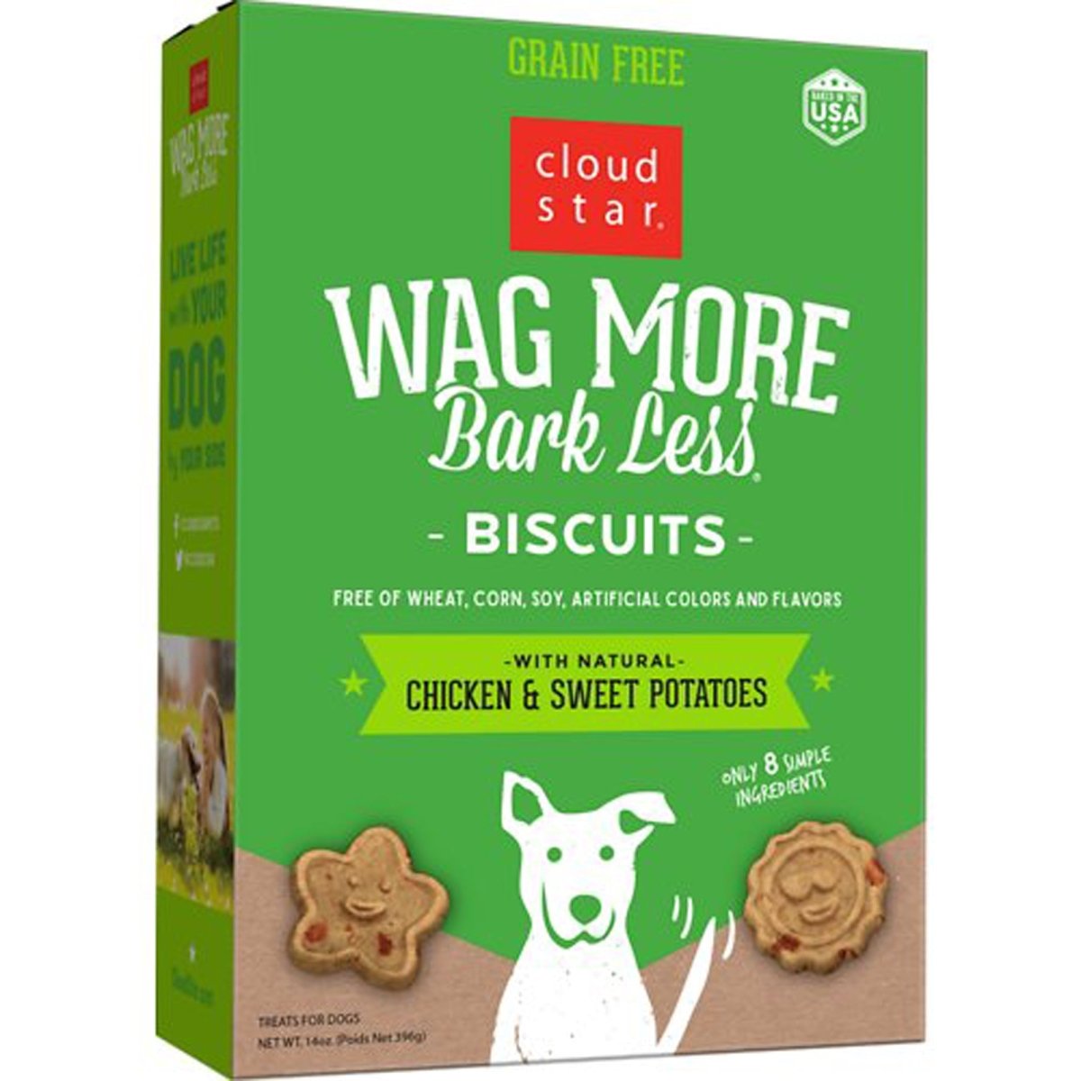Cloud Star Wagmore Oven Baked Chicken Dog Treats 14 oz - Pets Perfect