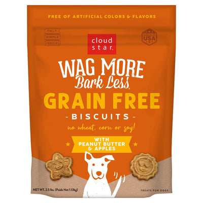 Cloudstar Wag More Dog Grain Free Peanut Butter And Apples 2.5Lb