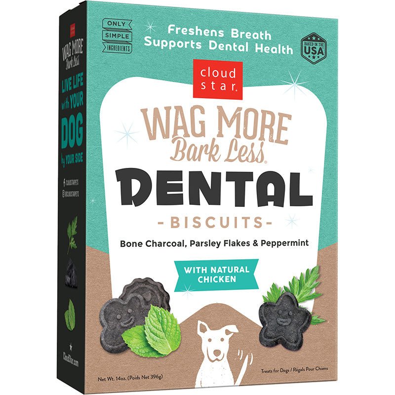 Cloud Star Dental Chicken & Charcoal Dog Treats 14 oz - Pets Perfect