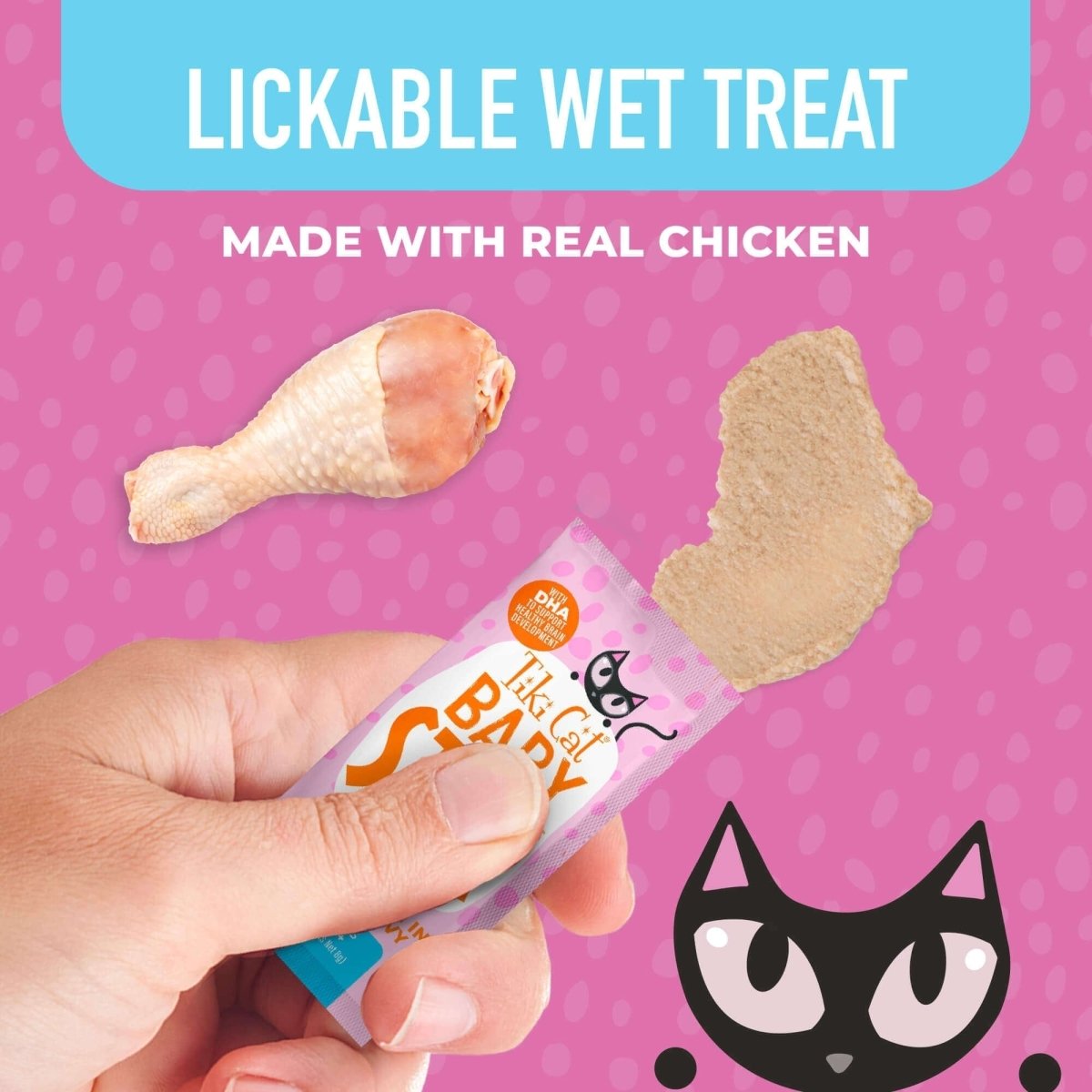 Tiki Pet Cat Stix Kitten Chicken 0.28oz. 42 Count - Pets Perfect