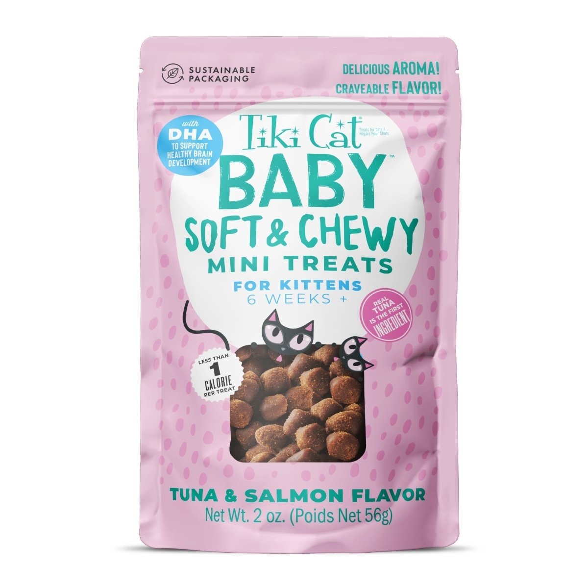 Tiki Pet Cat Soft Chewy Kitten Tuna & Salmon 2oz. (Case of 8) - Pets Perfect