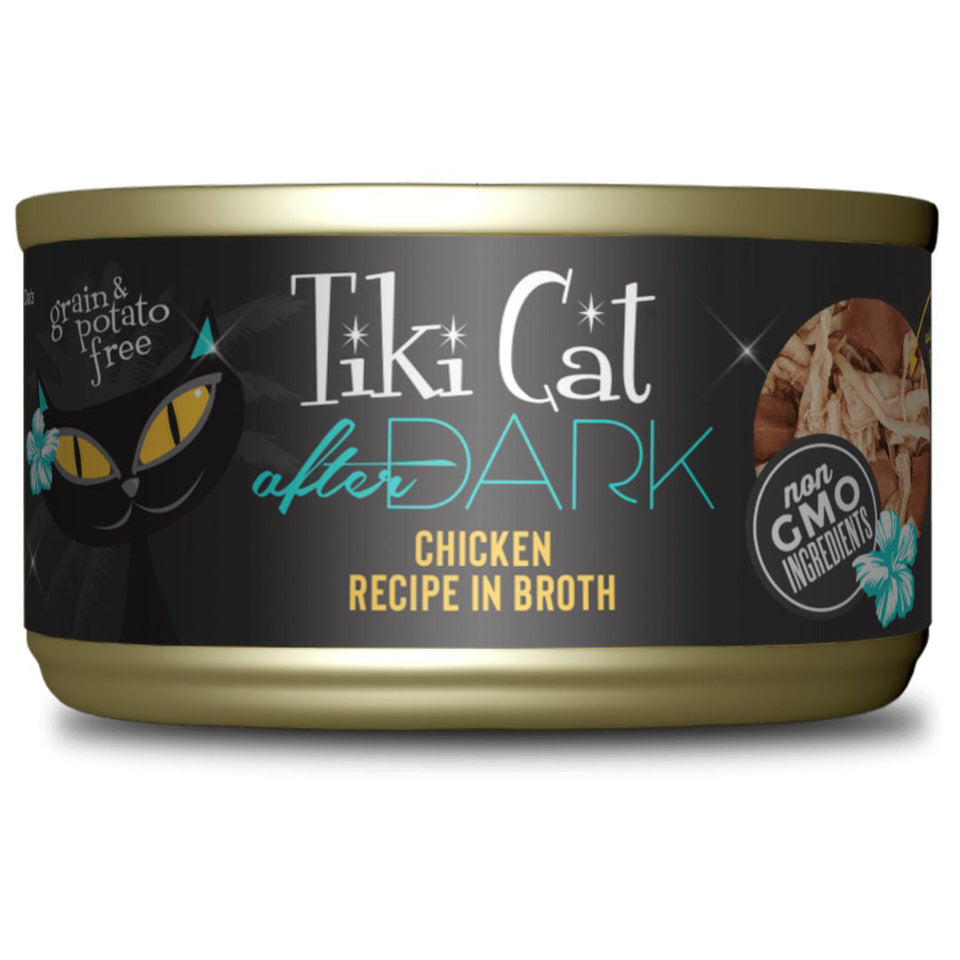 Tiki Cat After Dark Shredded Chicken Wet Cat Food, 2.8 oz, 12 ct