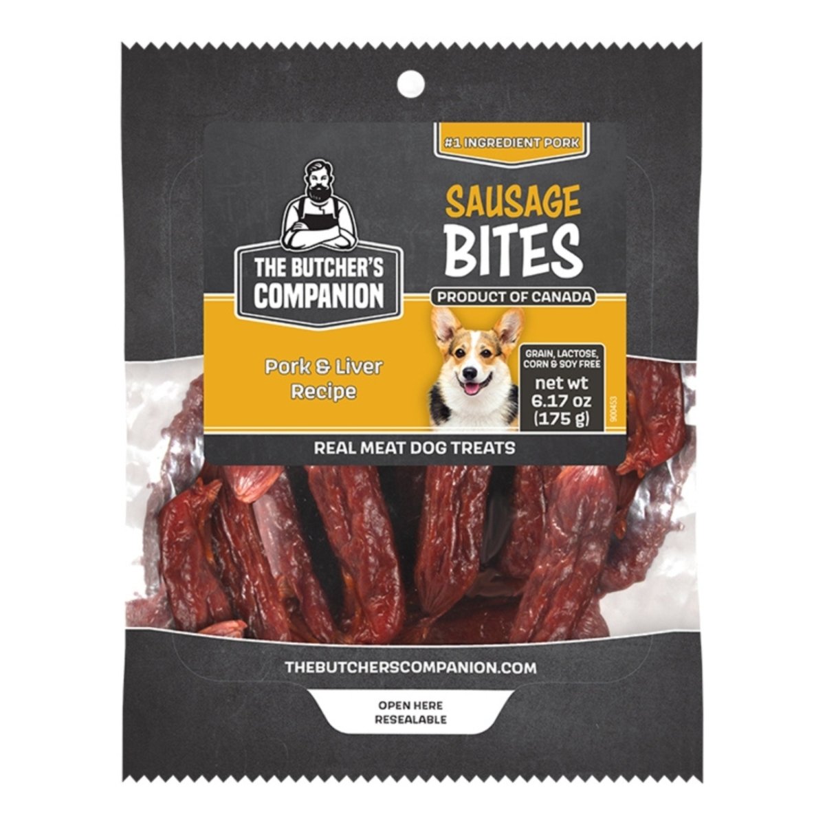 Butcher's Companion Dog Pork & Liver Sausage Bites 6.17oz. - Pets Perfect