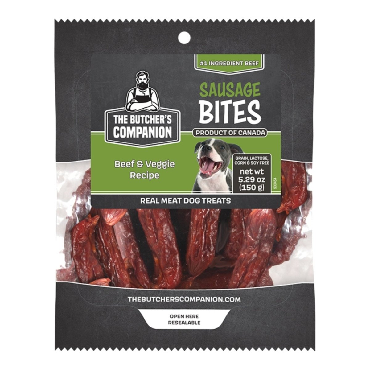 Butcher's Companion Dog Beef & Veg Sausage Bites 5.29oz. - Pets Perfect