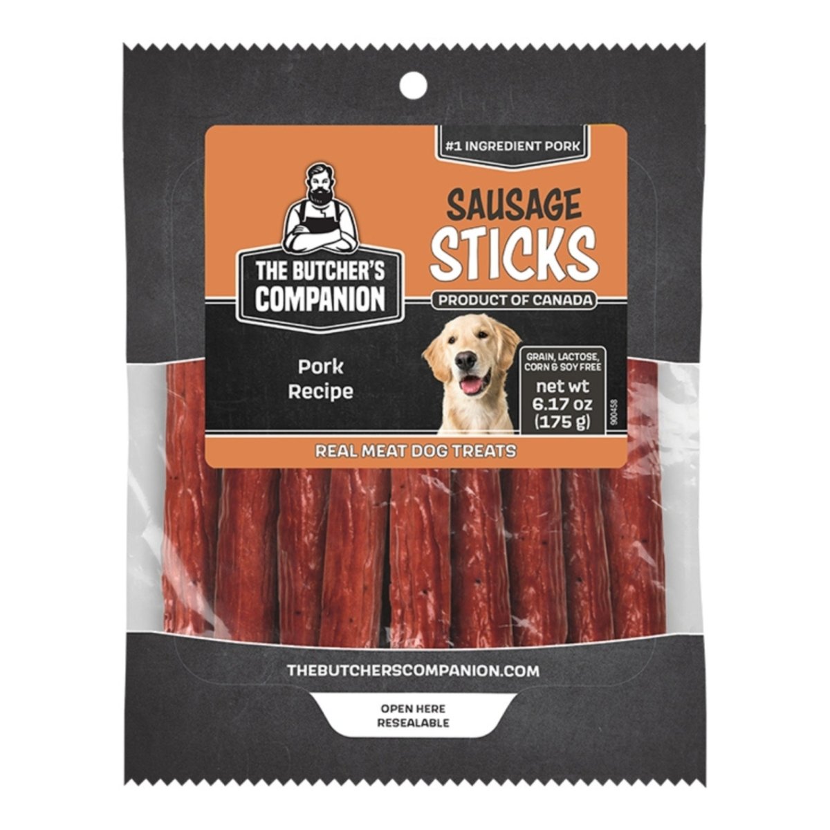 Butcher's Companion Dog Pork Sausage Sticks 6.17oz. - Pets Perfect