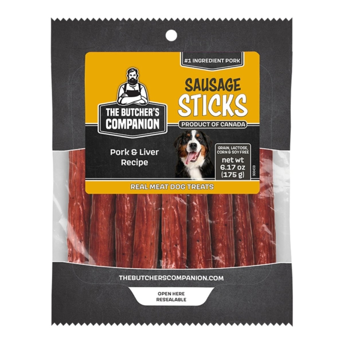 Butcher's Companion Dog Pork & Liver Sausage Sticks 6.17oz. - Pets Perfect