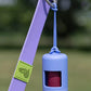 Aria Cornflower Blue Waste Bag Dispenser - Serene Leash - Attachable Dog Poop Bag Holder - Pets Perfect