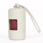 Aria Cloud White Waste Bag Dispenser - Clean Minimalist Leash - Attachable Dog Poop Bag Holder - Pets Perfect