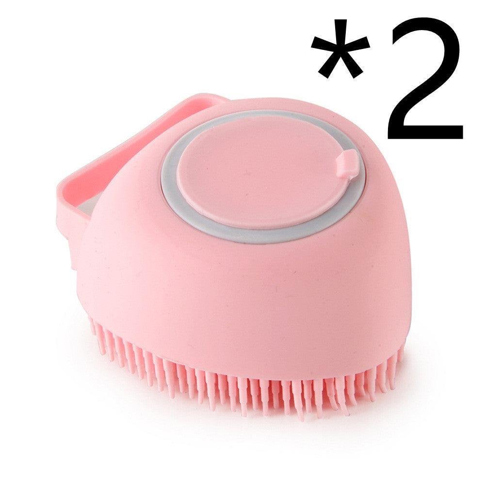 Silicone Pet Grooming Bath Brush - Massage Brush for Dogs & Cats - Pets Perfect