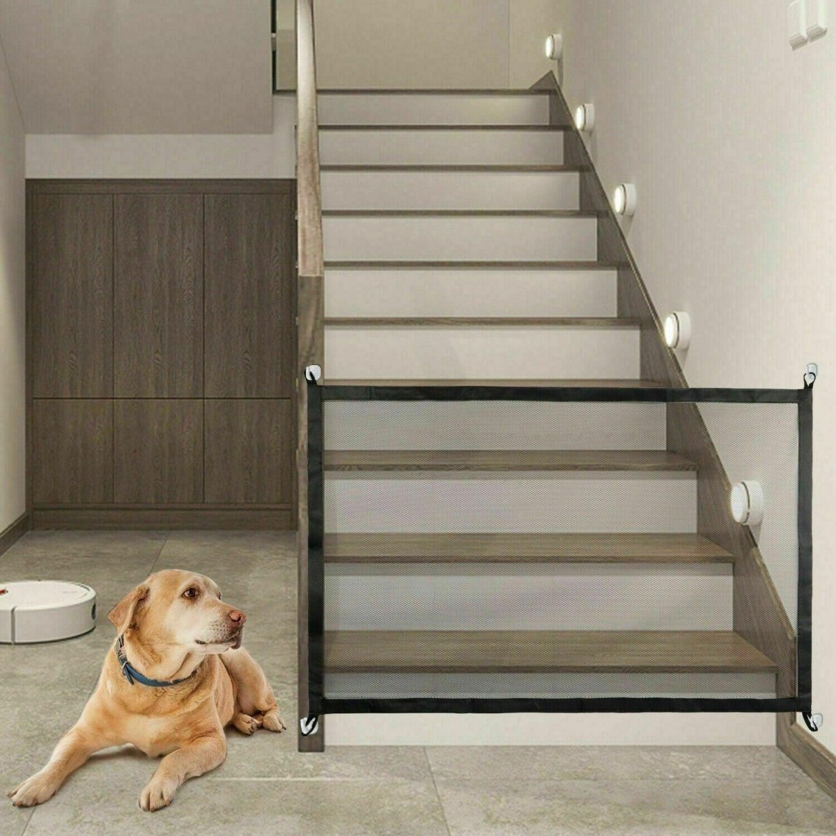 Portable Mesh Pet Safety Gate - Secure Your Pets Anywhere! - Pets Perfect