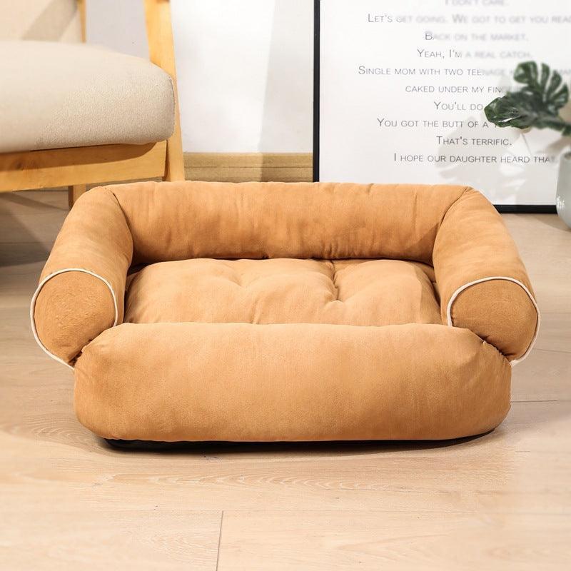 Luxury Plush Pet Sofa Bed - Cozy Haven For Dogs And Cats