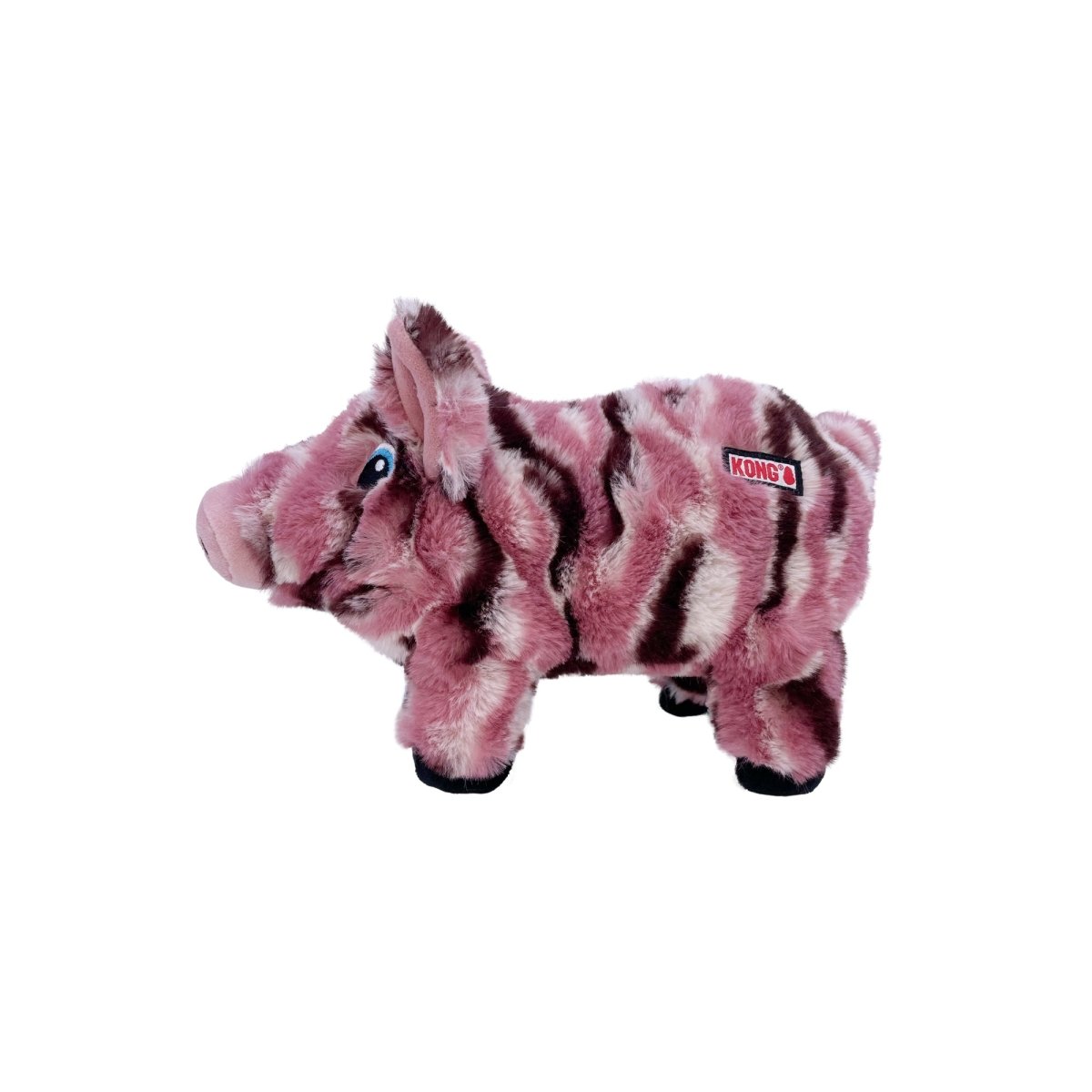 KONG Low Stuff Stripes Pig Dog Toy – Medium - Pets Perfect