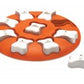 Nina Ottosson Smart Interactive Dog Toy, Orange, White, 10.63 in, view 2