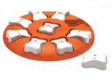 Nina Ottosson Smart Interactive Dog Toy, Orange, White, 10.63 in, view 2