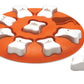 Nina Ottosson Smart Interactive Dog Toy, Orange, White, 10.63 in